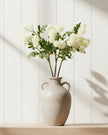 Artificial Cream Globe Thistle Spray from Hill Interiors, realistic floral stem with cream-colored globe-shaped flower heads.