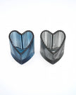 Ribbed Heart Tealight Holder