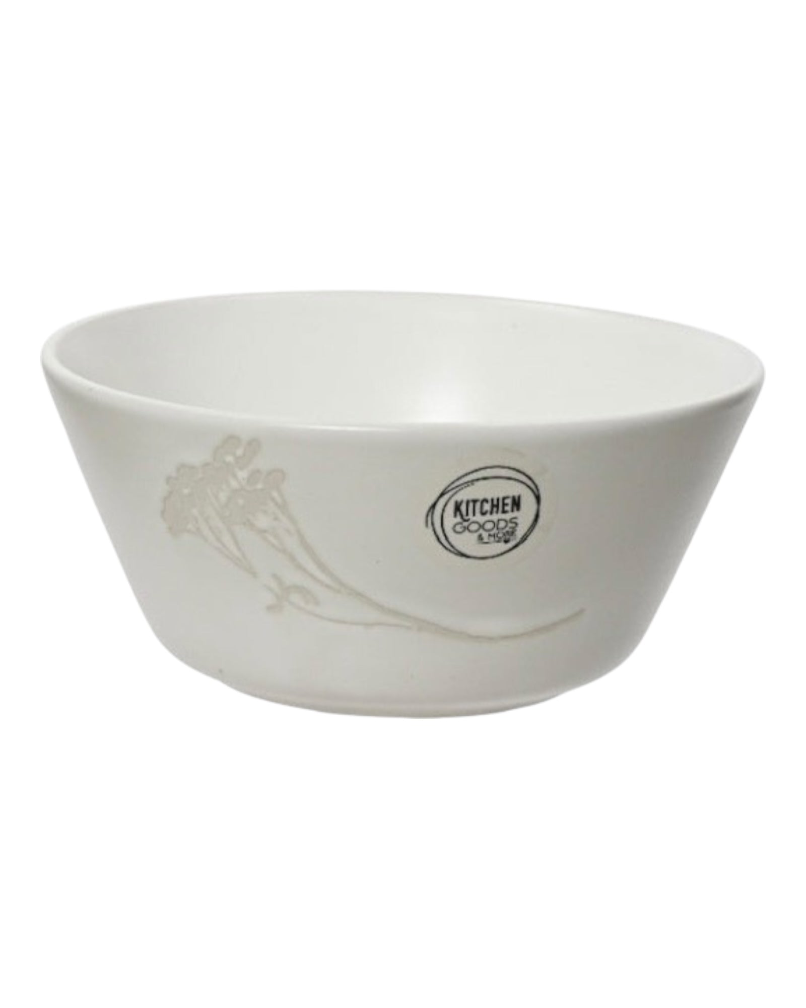 Neutral Floral And Leaf Cereal Bowls - Set Of Two