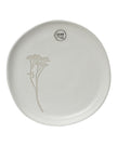 Neutral Floral Breakfast Plates - Set of Two
