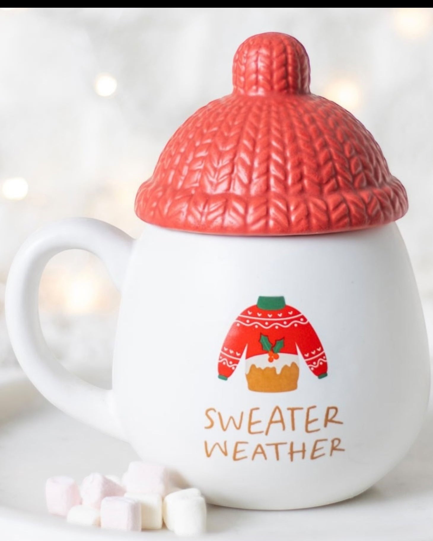 Sweater Weather Lidded Mug