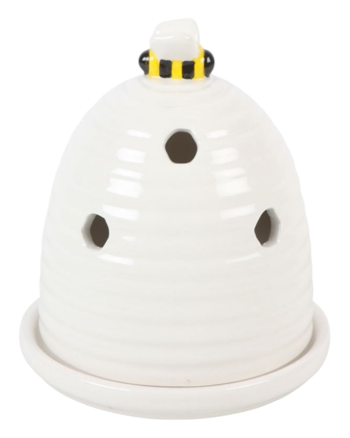 White Beehive Tea-light Holder - Home Fragrance and Decor