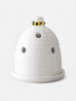 White Beehive Tea-light Holder - Home Fragrance and Decor