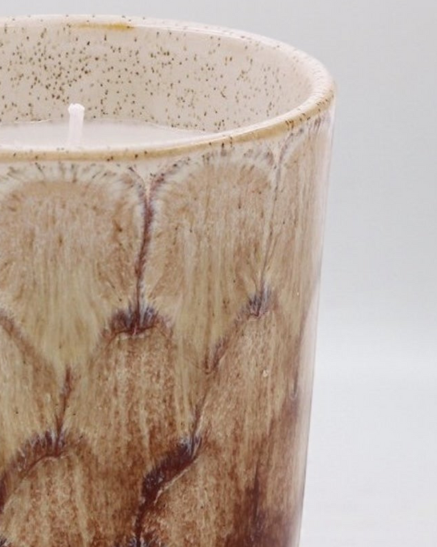 Brown Tortoise Shell Wax Candle