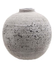 Aegean Tiber Matt Neutral Stone Vase by Hill Interiors, showcasing a smooth, matte finish in neutral stone color.