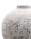 Aegean Tiber Matt Neutral Stone Vase by Hill Interiors, showcasing a matte finish and neutral stone color with a smooth, rounded shape.