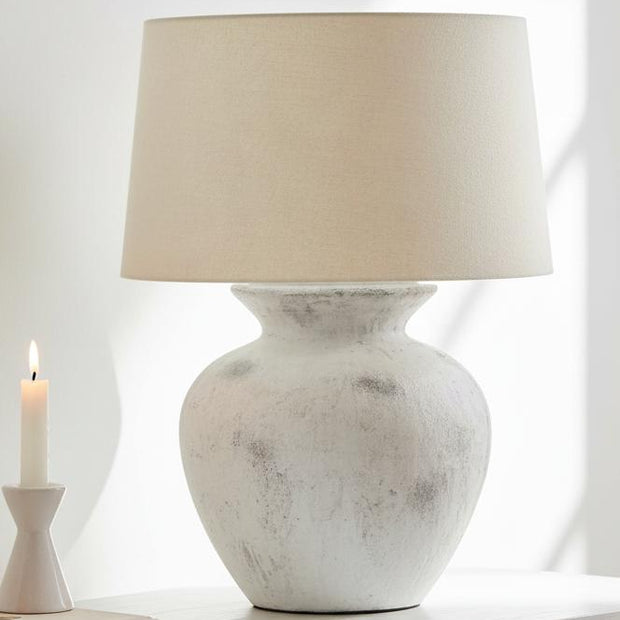 Extra large stone bath lamp by Hill Interiors, showcasing a modern lighting fixture with a textured stone finish.
