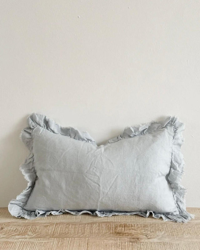 Ocean blue rectangle cotton cushion cover from Ellenvale Trade, featuring soft furnishings with a stylish design.