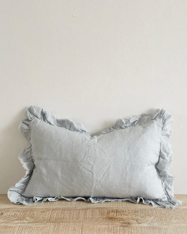Ocean blue rectangle cotton cushion cover from Ellenvale Trade, featuring soft furnishings with a stylish design.