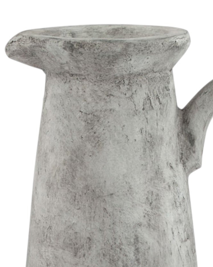 Athena Stone Tall Earthenware Vase from Hill Interiors, featuring a textured, earthy finish and a tall, cylindrical shape.