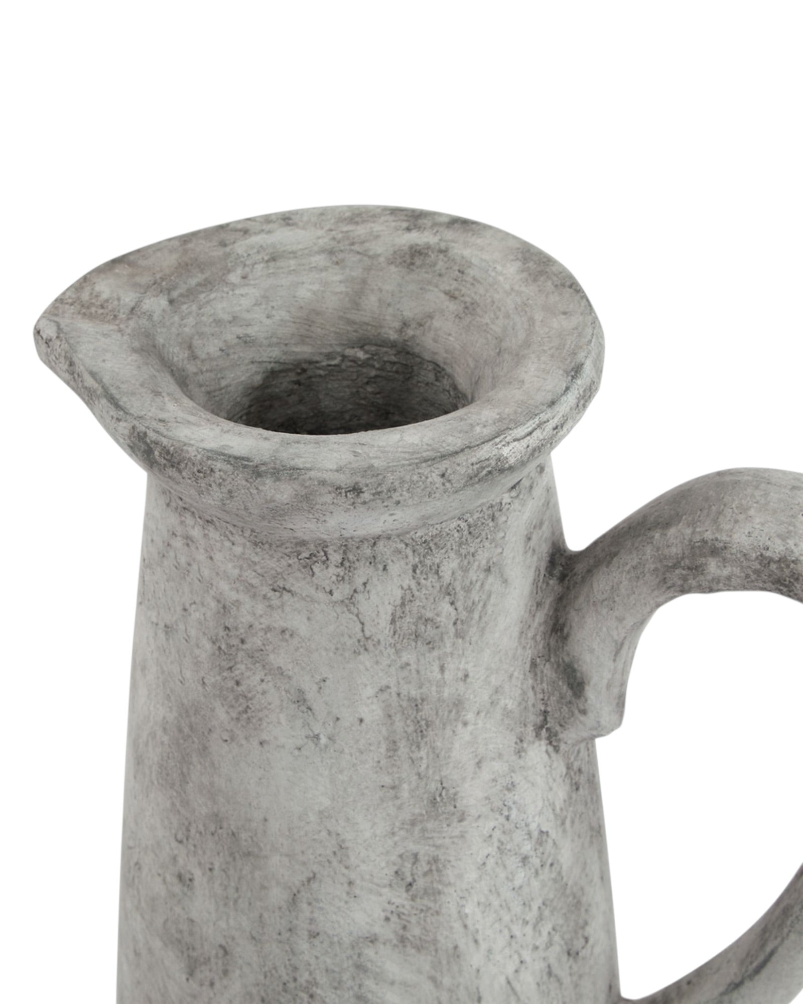 Earthenware Athena Stone Tall Jug vase by Hill Interiors, featuring a textured, rustic design ideal for home décor.