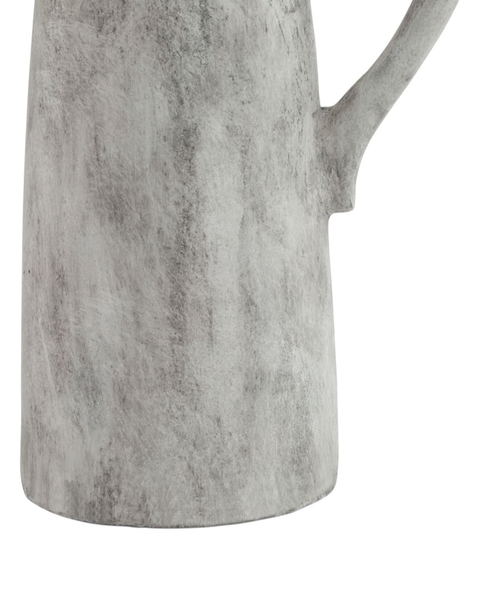 Tall earthenware vase from Hill Interiors' Athena Stone collection, featuring a textured ceramic finish and classic shape.