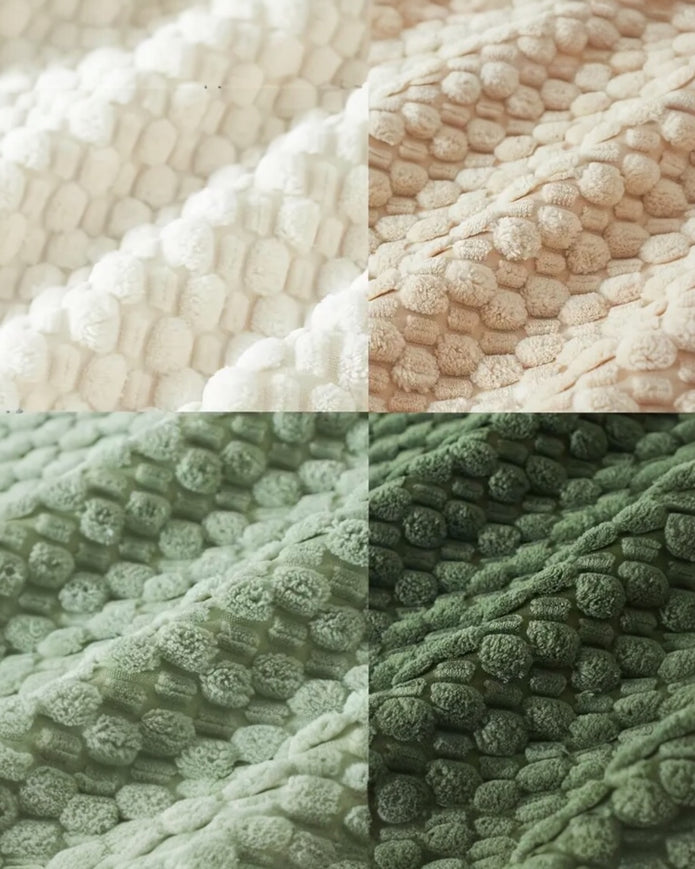 Cream Honeycomb Woven Design Cushion Cover - PRE ORDER TWO WEEK DELIVERY