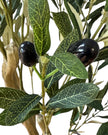 Medium artificial faux olive tree from Hill Interiors, realistic faux plant with green leaves and slender trunk for home decor.