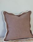 Chloe extra large dusty pink square scalloped cushion cover from Ellenvale Trade, soft furnishings with decorative scalloped edges.