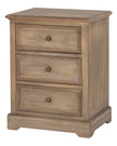 Delphine Collection 3 Drawer Bedside Chest by Hill Interiors, wooden furniture with three drawers and a sleek finish.