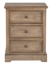 Delphine Collection 3 Drawer Bedside Chest by Hill Interiors, wooden furniture with three spacious drawers and a polished finish.