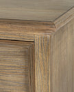 Delphine Collection 3 Drawer Bedside Chest by Hill Interiors, wooden furniture with sleek drawers and a polished finish.