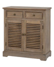 Delphine Collection 2 Drawer 2 Door Chest by Hill Interiors showing a stylish wooden furniture piece with drawers and doors.
