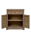 Hill Interiors Delphine Collection 2 Drawer 2 Door Chest in elegant wood finish, showcasing its stylish furniture design with drawers and doors.