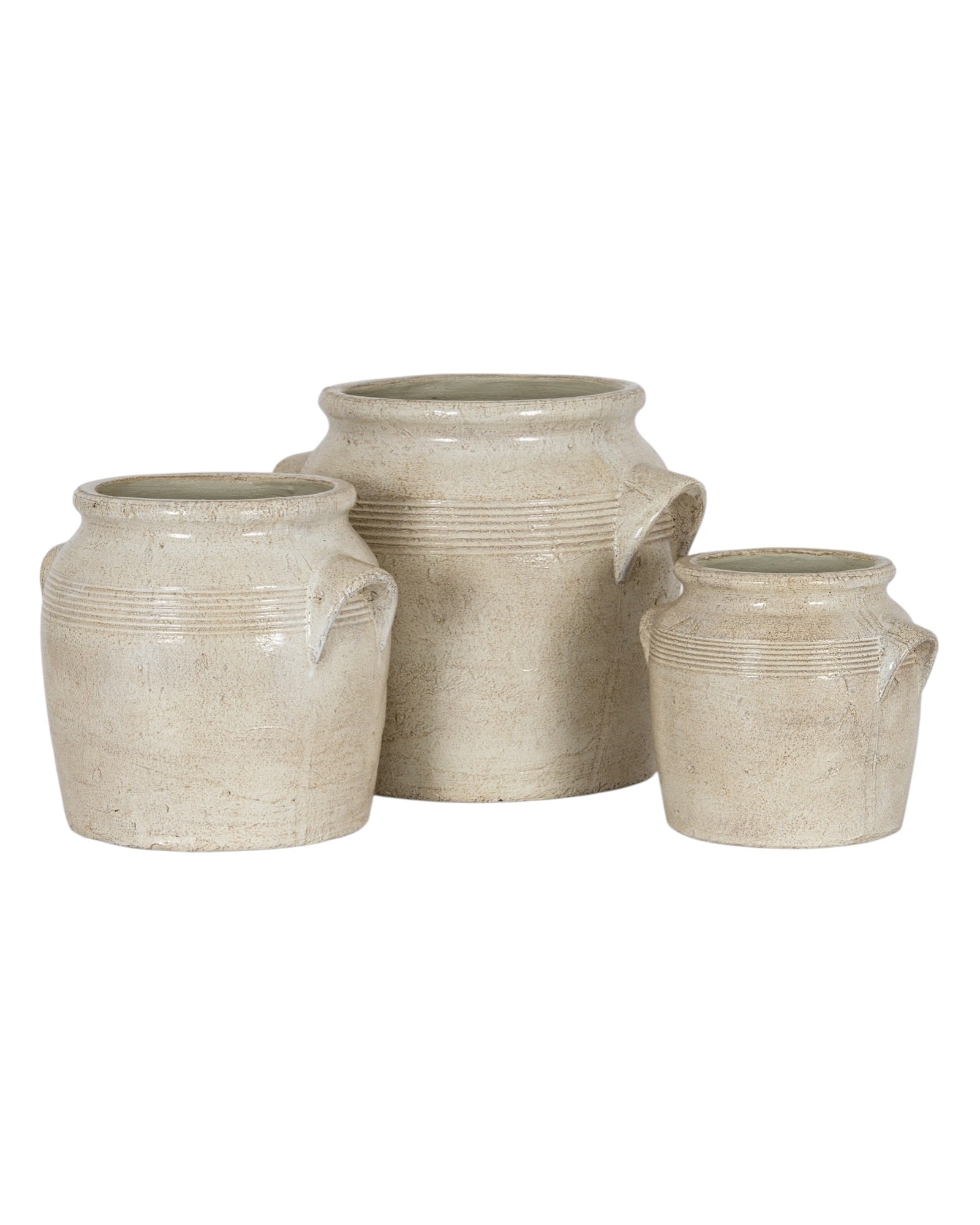 Tarn Neutral Glazed Vase by Hill Interiors, showcasing a sleek ceramic vase with a neutral glazed finish and elegant design.