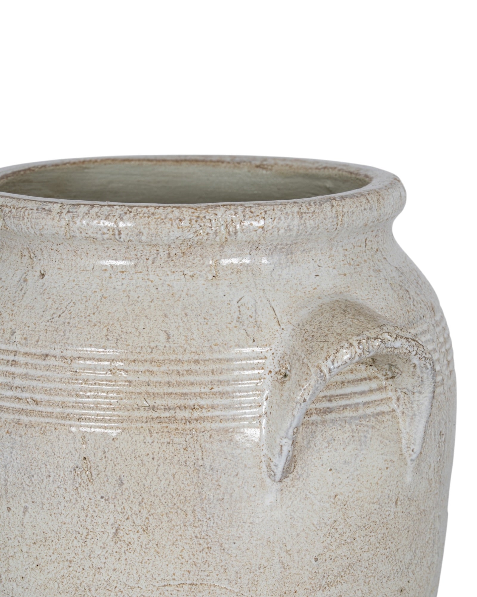 Tarn Neutral Glazed Vase by Hill Interiors, elegant ceramic vase with a neutral glaze, perfect for modern home decor.