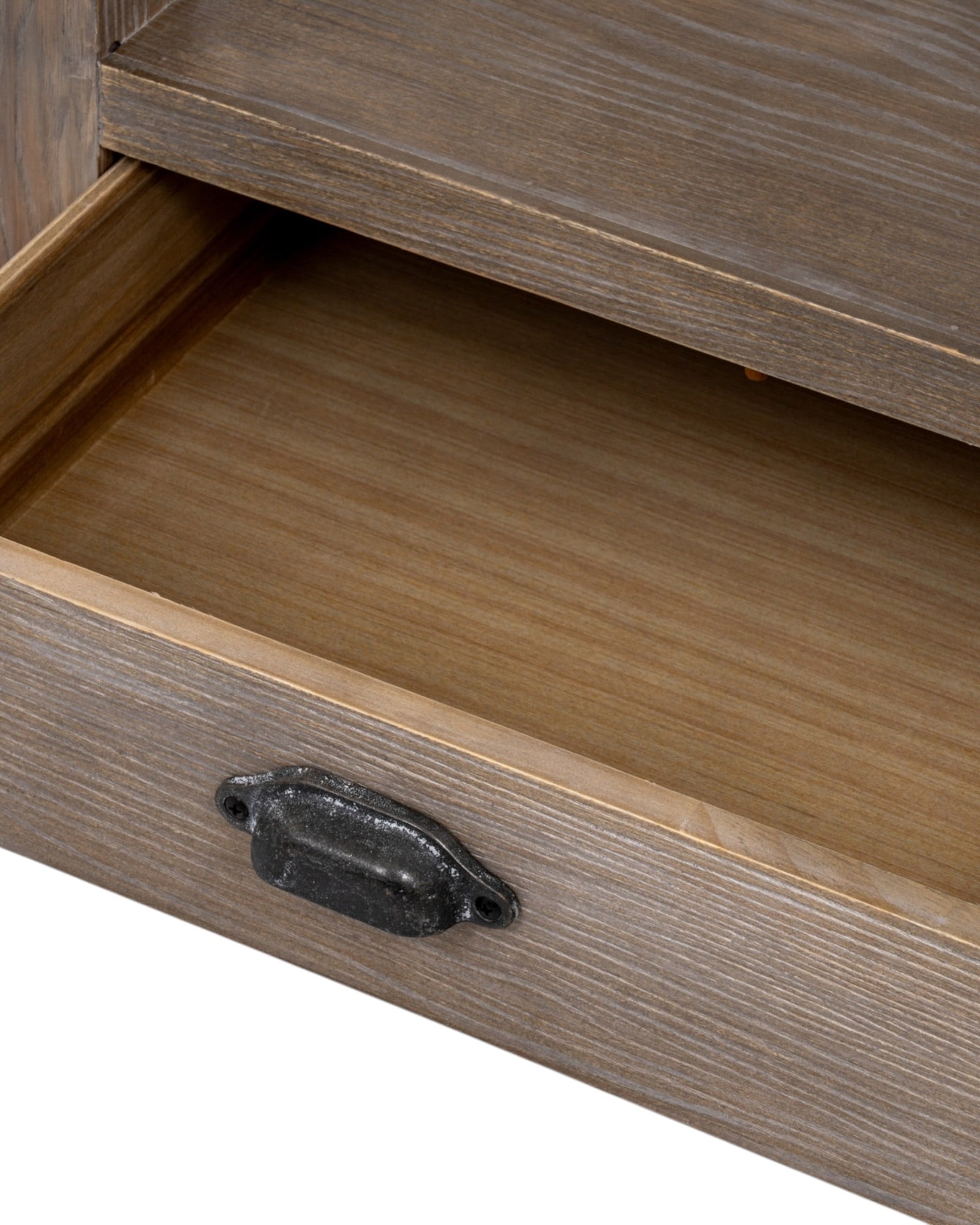 Haldon Collection single drawer side table with shelf by Hill Interiors, featuring a modern wooden design and functional storage.