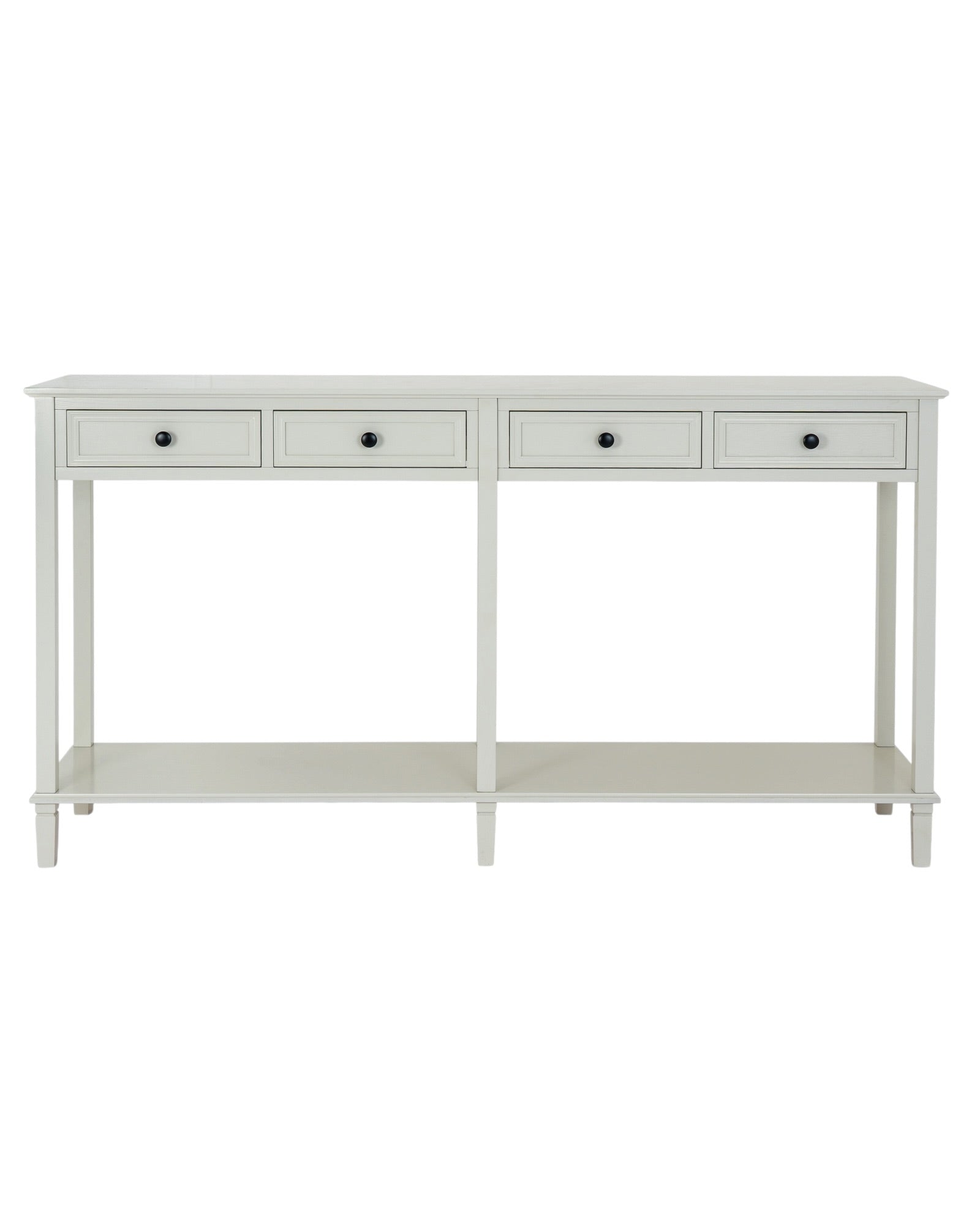 Hill Interiors Belmont Collection 4 Drawer Console table, wooden furniture with sleek design and four spacious drawers.