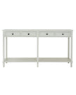 Hill Interiors Belmont Collection 4 Drawer Console table, wooden furniture with sleek design and four spacious drawers.