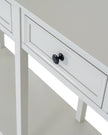 Hill Interiors Belmont Collection 4 Drawer Console table with sleek wood finish and modern design, ideal for entryways and living rooms.