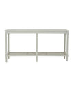 Large Belmont Rattan Console from Hill Interiors' Rattan Collection, featuring a stylish, natural woven rattan design and sturdy wooden frame.