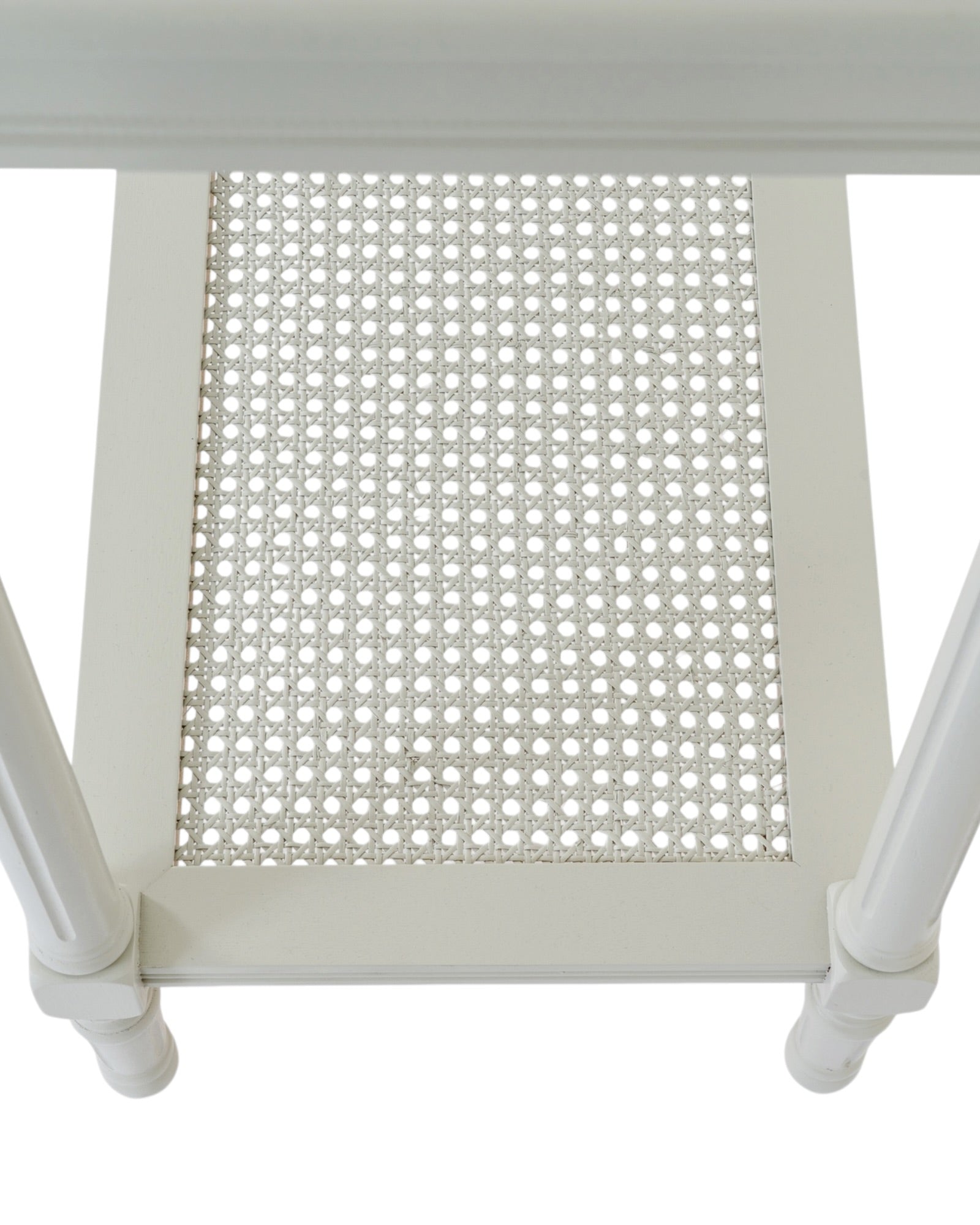 Large Belmont Rattan Console from Hill Interiors' Rattan Collection, featuring a stylish woven rattan design and sturdy wooden frame.