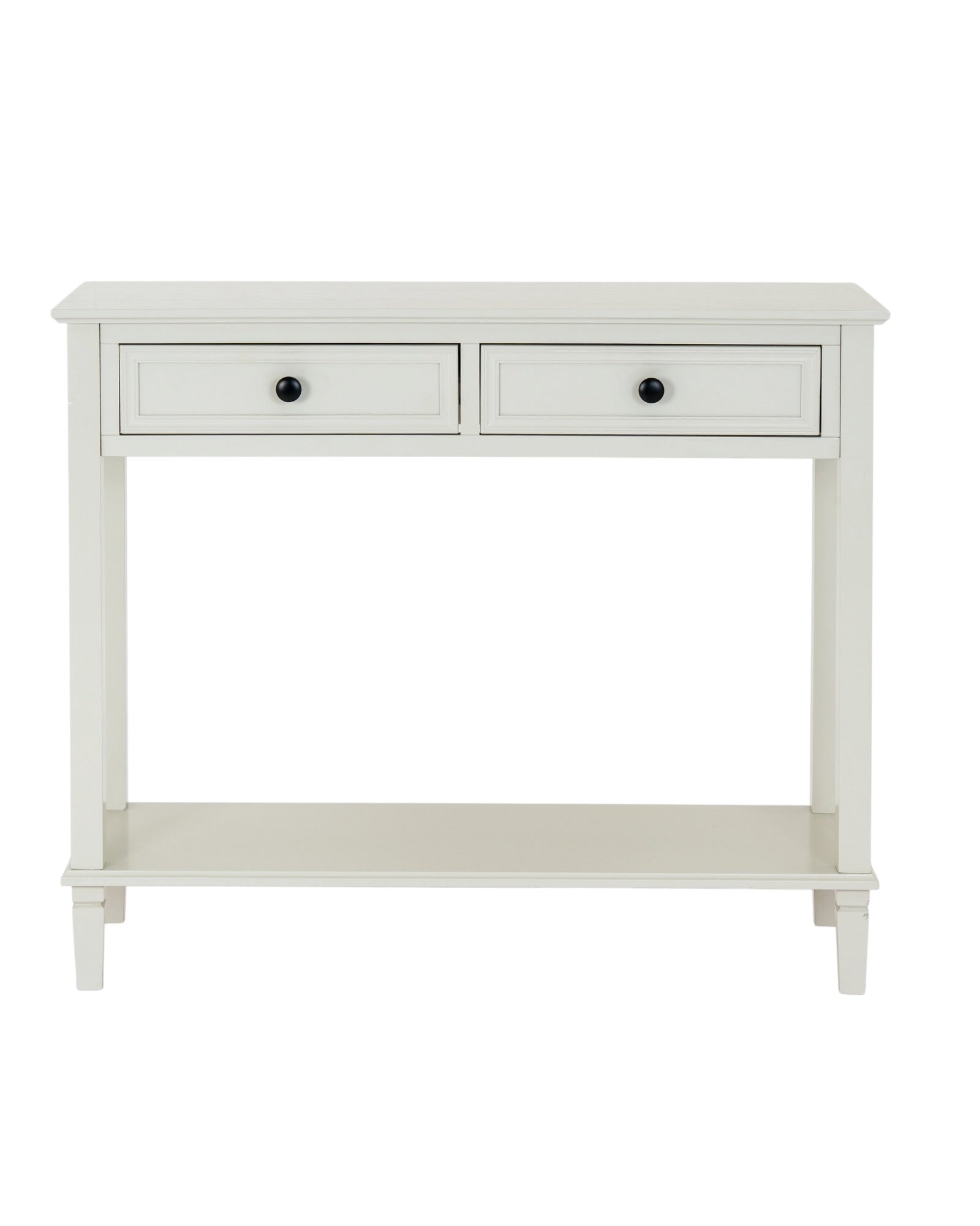 Hill Interiors Belmont Collection 2 Drawer Console, modern furniture piece with sleek design and two spacious drawers.