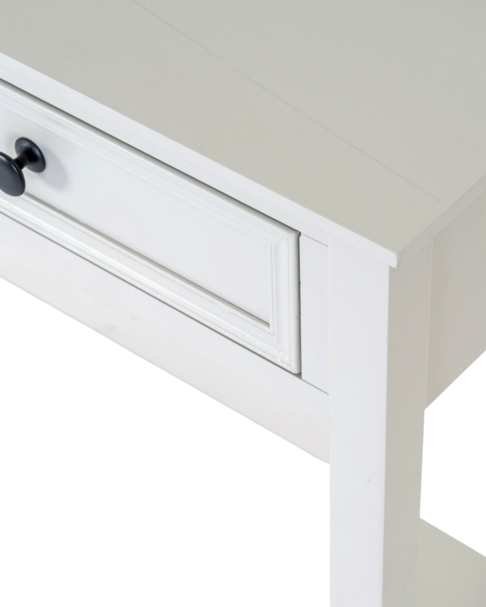 Hill Interiors Belmont Collection 2 Drawer Console with sleek wood finish and modern design, perfect for entryway or living room.