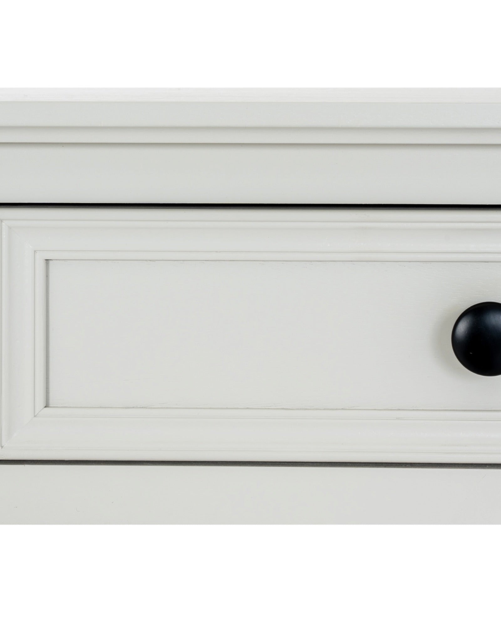 Hill Interiors Belmont Collection 2 Drawer Console, elegant wooden furniture with sleek drawers and mirror accents.