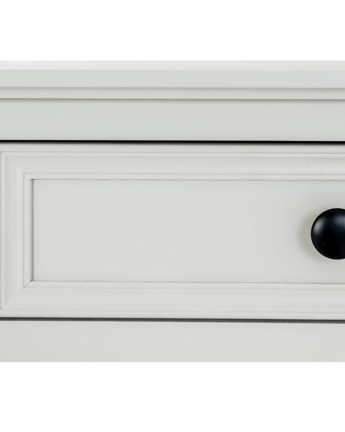 Hill Interiors Belmont Collection 2 Drawer Console, elegant wooden furniture with sleek drawers and mirror accents.