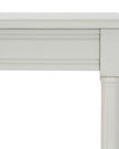 Hill Interiors Belmont Rattan Collection console table with woven rattan design and wooden legs, perfect for stylish entryways or living rooms.