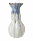 Blue and white ceramic vase from Heaven Sends featuring intricate floral patterns and a classic, elegant shape.
