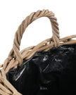 Rattan Kubu round bulbous storage baskets with luxury lining, perfect for stylish home decor by Pacific Lifestyle Ltd.