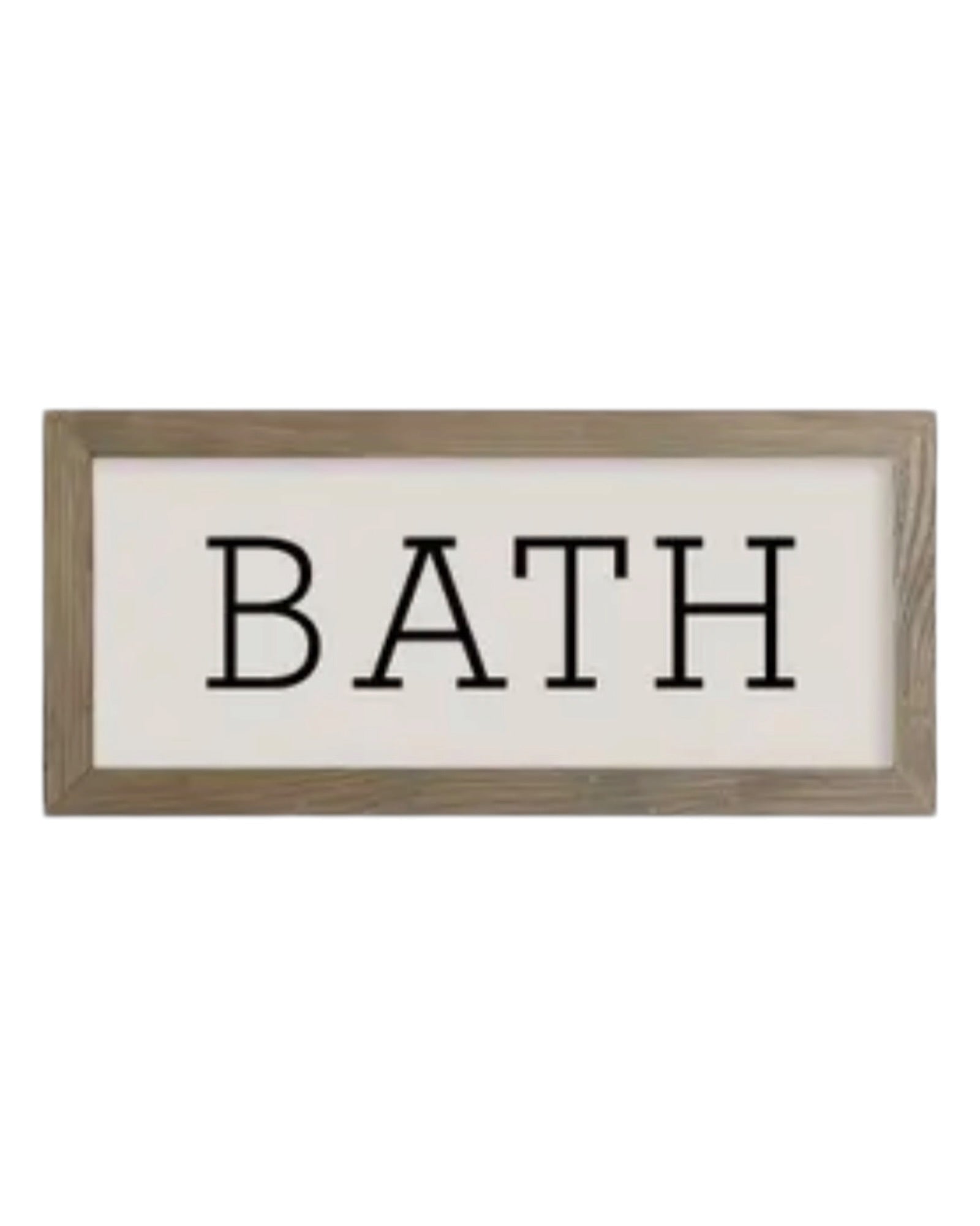 Wooden rustic medium framed wall art sign with 