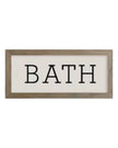 Wooden rustic medium framed wall art sign with 