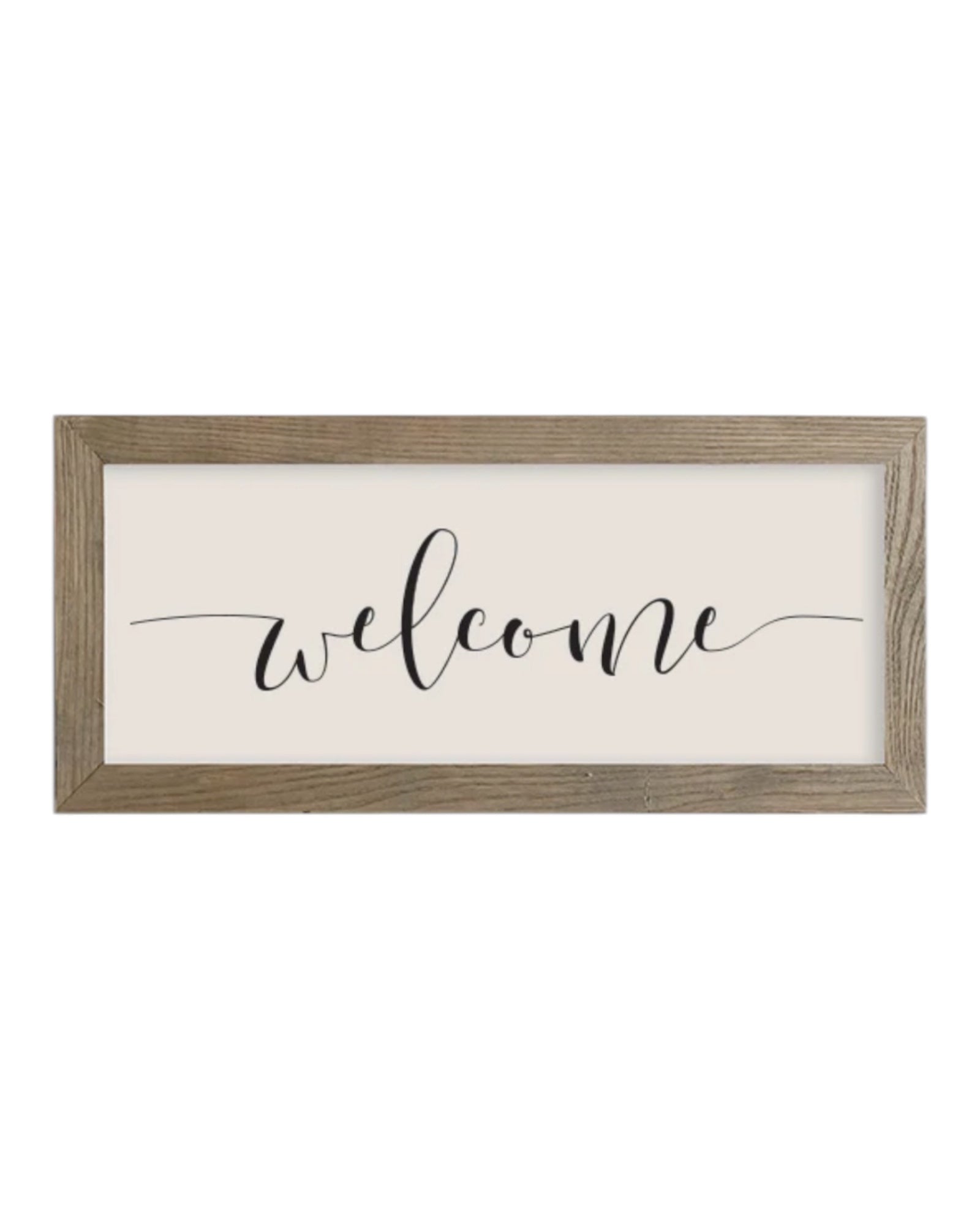 Rustic wooden medium framed wall art sign with 