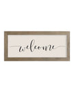 Rustic wooden medium framed wall art sign with 
