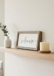 Rustic wooden framed wall art sign by Brayden and Brooks with 