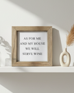 Rustic wooden small framed wall art sign by Brayden and Brooks with 