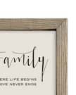Rustic wooden framed wall art sign by Brayden and Brooks with 