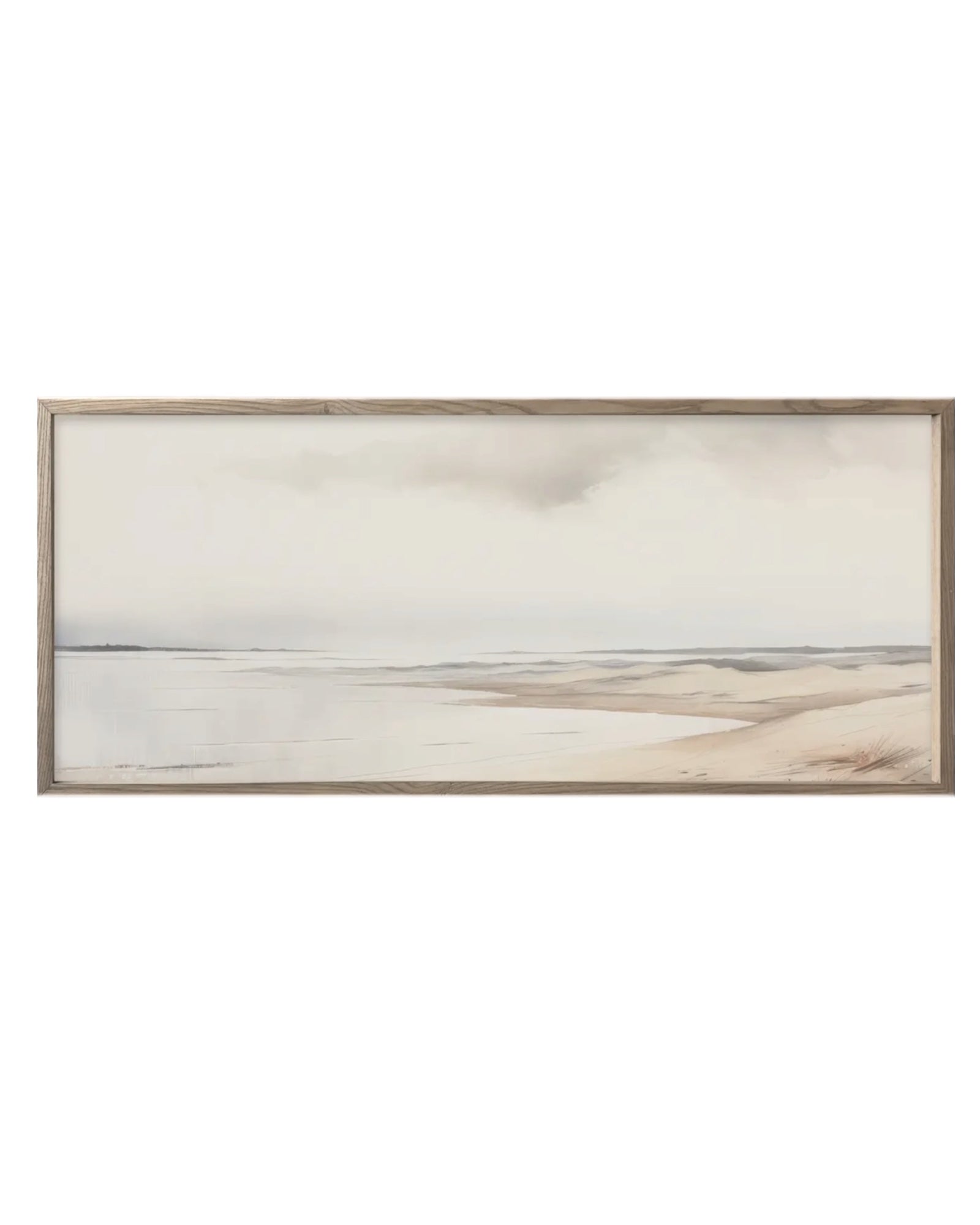 Extra large wall art print featuring seagrass design in a wood frame by Brayden and Brooks.