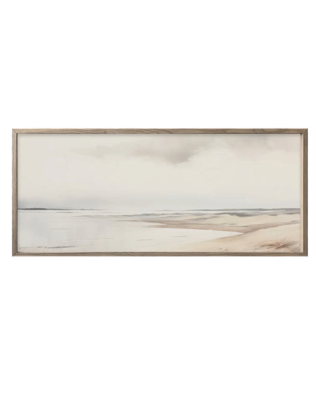 Extra large wall art print featuring seagrass design in a wood frame by Brayden and Brooks.