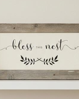 Rustic wooden wall art sign by Brayden and Brooks with 