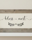 Rustic wooden wall art sign by Brayden and Brooks with 
